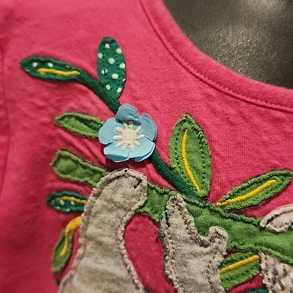 Mini Boden Pink Koala Bear Applique Short Sleeve Tshirt 8-9Y - Picture 5 of 10